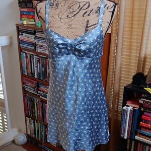 Victoria's Secret Blue Floral Chemise
